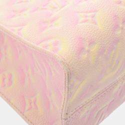 Louis Vuitton Light Pink Leather Empreinte Stardust Monogram OnTheGo PM Handbag