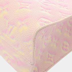 Louis Vuitton Light Pink Leather Empreinte Stardust Monogram OnTheGo PM Handbag