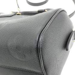 Pre Owned Louis Vuitton Black Monogram Empreinte Leather Speedy Bandouliere 20 Boston Bag