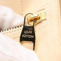 Louis Vuitton Ivory Monogram Empreinte Leather Neverfull MM Tote Bag
