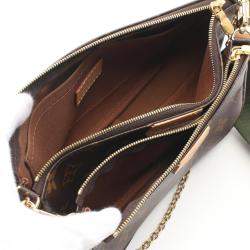 Pre Owned Louis Vuitton Brown Monogram Canvas Multi Pochette Accessoires Shoulder Bag