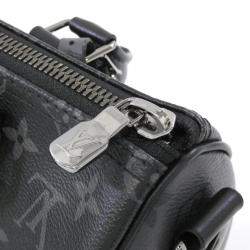 Louis Vuitton Black Monogram Eclipse Reverse Keepall Bandouliere 25 Boston Bag