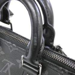 Louis Vuitton Black Monogram Eclipse Reverse Keepall Bandouliere 25 Boston Bag