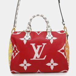 Louis Vuitton Rouge Monogram Giant Speedy Bandouliere 30 NM Shoulder Bag