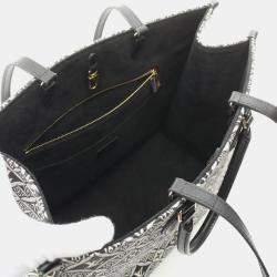 Pre Owned Louis Vuitton Gray/Black Monogram Jacquard OnTheGo GM Since 1854 Tote Bag