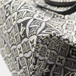 Pre Owned Louis Vuitton Gray/Black Monogram Jacquard OnTheGo GM Since 1854 Tote Bag