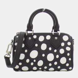Louis Vuitton Black Monogram Empreinte Leather Nano Speedy Boston Bag