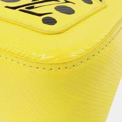 Pre Owned Louis Vuitton Yellow Leather Epi Malellini Shoulder Bag