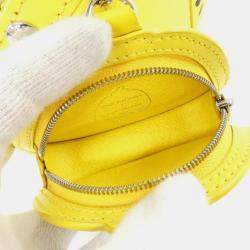 Pre Owned Louis Vuitton Yellow Leather Epi Malellini Shoulder Bag