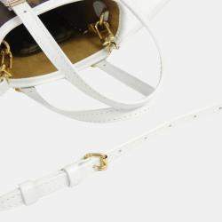 Louis Vuitton White Monogram LV Match Nano Bucket Bag 