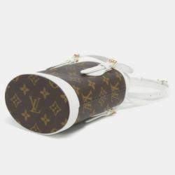 Louis Vuitton White Monogram LV Match Nano Bucket Bag 