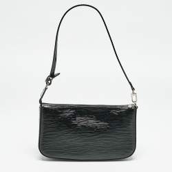 Pre Owned  حقيبة إكسسوارات صغيرة لوي فيتون جلد إيبي فستقية