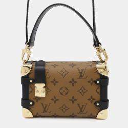 Louis Vuitton Black Monogram Reverse Canvas Side Trunk PM Shoulder Bag