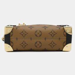 Louis Vuitton Black Monogram Reverse Canvas Side Trunk PM Shoulder Bag