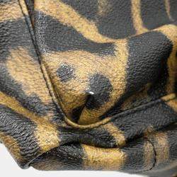 Louis Vuitton Noir/Beige Animal Print PM Palm Springs Backpack