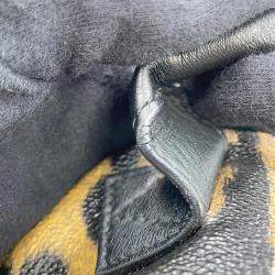 Louis Vuitton Noir/Beige Animal Print PM Palm Springs Backpack