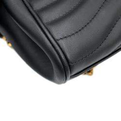 Pre Owned Louis Vuitton Noir Calf Leather New Wave Chain Tote Bag