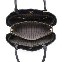 Louis Vuitton Noir Monogram Empreinte Leather Montaigne MM Shoulder Bag