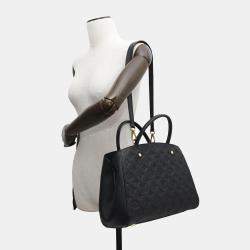 Louis Vuitton Noir Monogram Empreinte Leather Montaigne MM Shoulder Bag