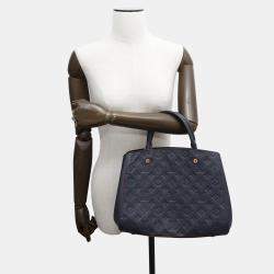 Louis Vuitton Marine Rouge Monogram Empreinte Leather Montaigne MM Shoulder Bag