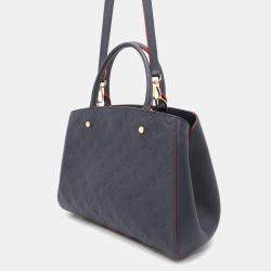 Louis Vuitton Marine Rouge Monogram Empreinte Leather Montaigne MM Shoulder Bag
