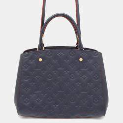 Louis Vuitton Marine Rouge Monogram Empreinte Leather Montaigne MM Shoulder Bag