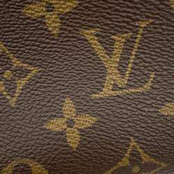 Pre Owned Louis Vuitton Noir/Cream Monogram Montaigne BB Shoulder Bag