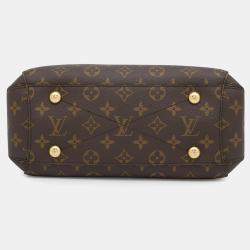 Pre Owned Louis Vuitton Noir/Cream Monogram Montaigne BB Shoulder Bag