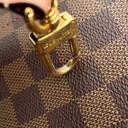 Pre Owned Louis Vuitton Damier Ebene Belmont PM Tote Bag