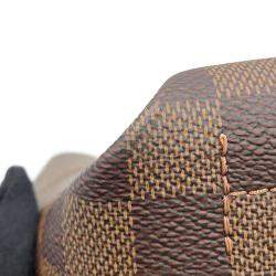 Pre Owned Louis Vuitton Damier Ebene Belmont PM Tote Bag