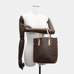 Pre Owned Louis Vuitton Damier Ebene Belmont PM Tote Bag