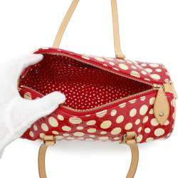 Louis Vuitton Rouge Monogram Vernis Leather Dot Infinity Papillon Shoulder Bag