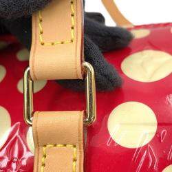 Louis Vuitton Rouge Monogram Vernis Leather Dot Infinity Papillon Shoulder Bag
