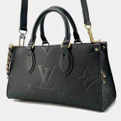 Louis Vuitton Noir Monogram Empreinte Leather Onthego East West Shoulder Bag