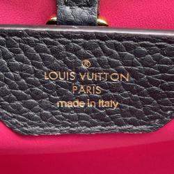 Louis Vuitton Noir Taurillon Leather Capucines BB Satchel Bag