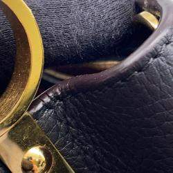 Louis Vuitton Noir Taurillon Leather Capucines BB Satchel Bag