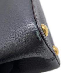 Louis Vuitton Noir Taurillon Leather Capucines BB Satchel Bag