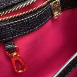 Louis Vuitton Noir Taurillon Leather Capucines BB Satchel Bag