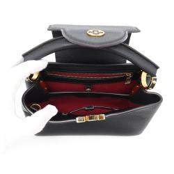 Louis Vuitton Noir Taurillon Leather Capucines BB Satchel Bag