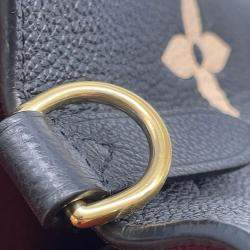  Louis Vuitton Noir/Beige Bicolor Monogram Empreinte Leather Neonoe MM Shoulde Bag