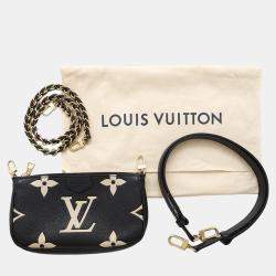 Pre Owned Louis Vuitton  Black/Cream Monogram Empreinte Leather Multi Pochette Accessoires