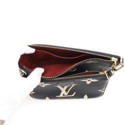Pre Owned Louis Vuitton  Black/Cream Monogram Empreinte Leather Multi Pochette Accessoires