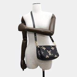 Pre Owned Louis Vuitton  Black/Cream Monogram Empreinte Leather Multi Pochette Accessoires