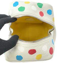 Louis Vuitton White/Multicolor Monogram Empreinte Leather LV X YK  Square Bag 