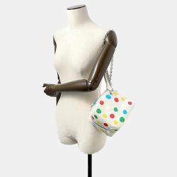 Louis Vuitton White/Multicolor Monogram Empreinte Leather LV X YK  Square Bag 