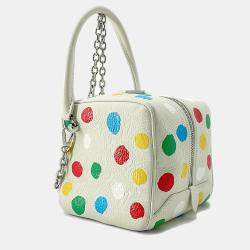 Louis Vuitton White/Multicolor Monogram Empreinte Leather LV X YK  Square Bag 