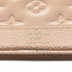Louis Vuitton Beige Monogram Empreinte Leather Summer Stardust Nanonoe Shoulder Bag