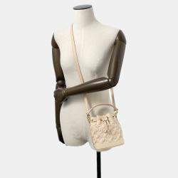 Louis Vuitton Beige Monogram Empreinte Leather Summer Stardust Nanonoe Shoulder Bag