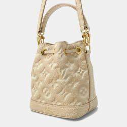 Louis Vuitton Beige Monogram Empreinte Leather Summer Stardust Nanonoe Shoulder Bag