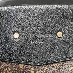 Pre Owned Louis Vuitton Black Brown Monogram Pallas Shopper